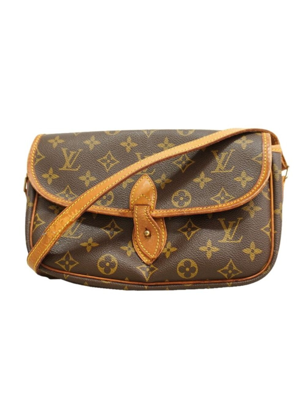 Louis Vuitton Shoulder Bag Monogram Gibeciere PM Brown
